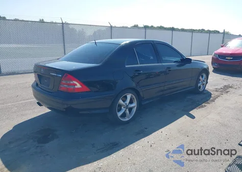 2005 Mercedes-Benz C 230 Kompressor Sport from USA, damaged, VIN WDBRF40J95F617325